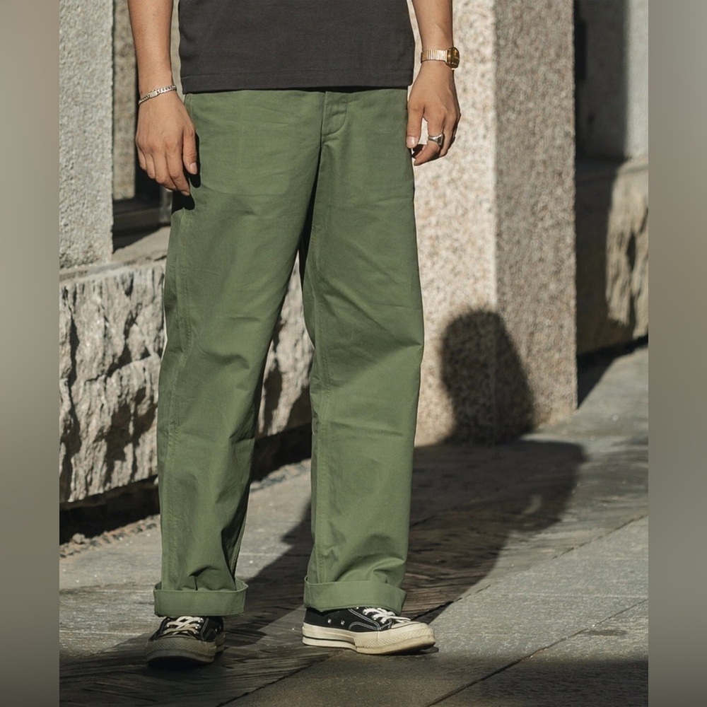 1944 USMC Officer Trousers - Olive Bronson Mfg. Co. W32 100% cotton high quality